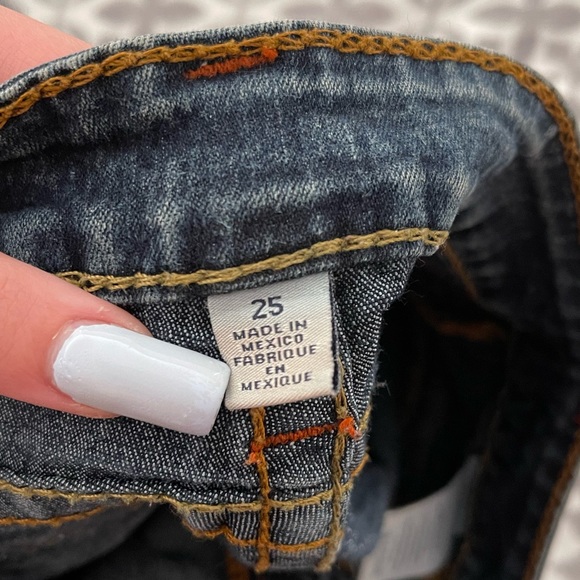 True religion jeans, size 25 waist, blue - Picture 4 of 4